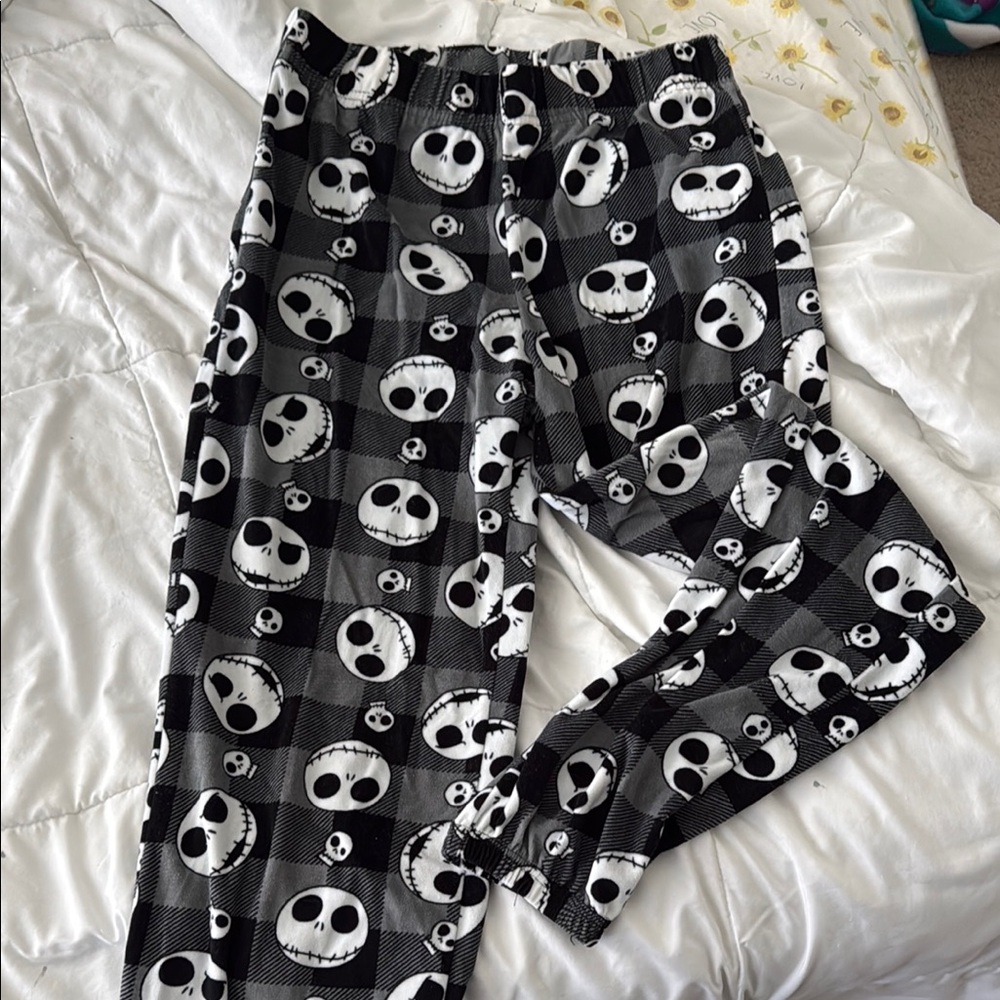 Black and White Jack Skellington Pajama Pants